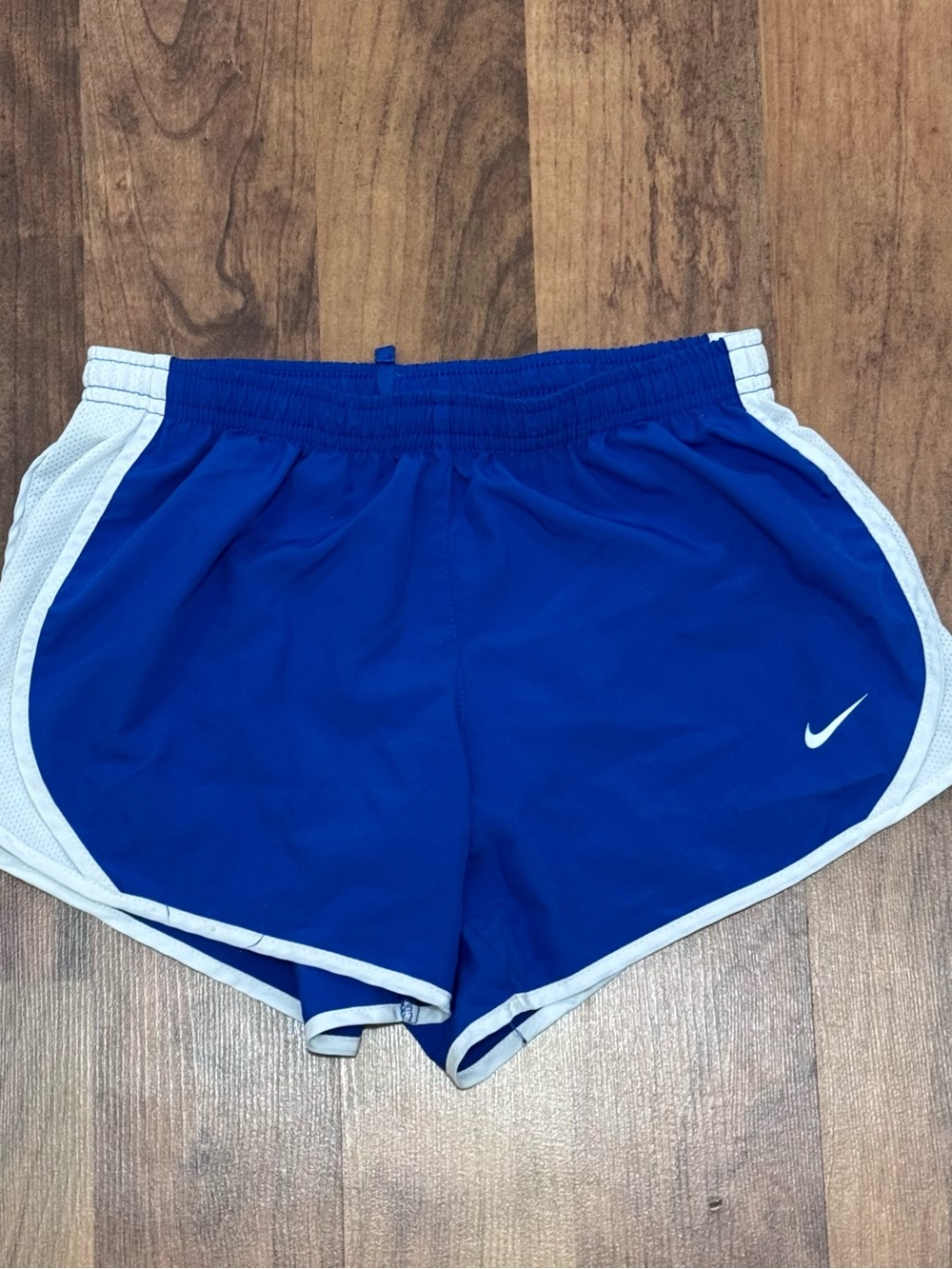 Nike Girls Dri-FIT Tempo Shorts Royal Blue/White Size M